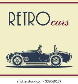 Retro car vector illustration