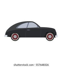 Retro car vector illustration.