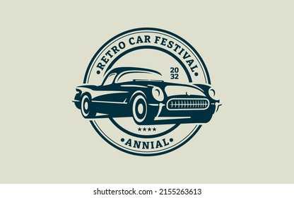 Retro car vector illustration EPS 10 file