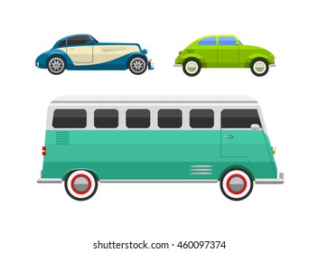 Retro car vector vehicle