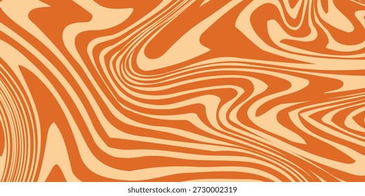 Fundo de linha retro caramelo. Textura de deserto líquido de caramelo salgado. 