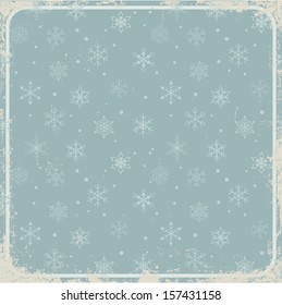 Retro card background with seamless pattern (grouped separately).