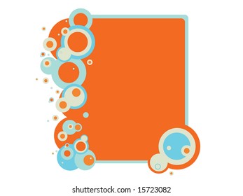 Retro card with copy space