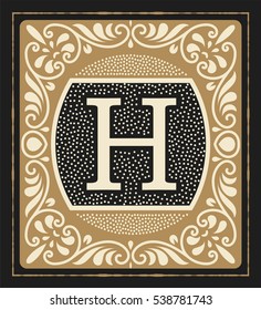 Retro card. Vector Layered