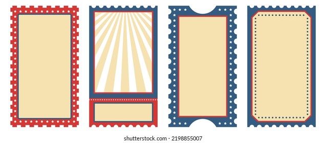 Retro carnival background. Easy editable color for social networks stories, vector illustration. Design backgrounds for social media.