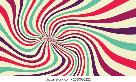 Retro carnival swirl background design vector eps 10