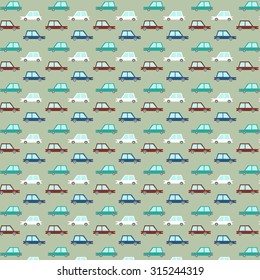 Retro Cars Pattern