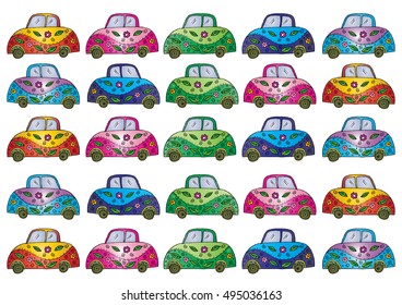 Retro Cars Pattern