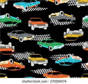 Retro Cars Seamless