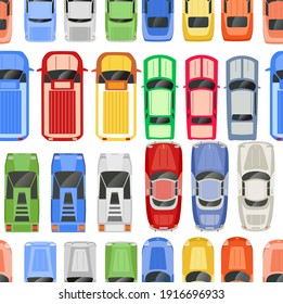 Retro Carros Patrón transparente retrodiseño automático textura ilustración fondo