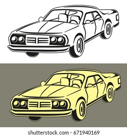 retro cars seventies