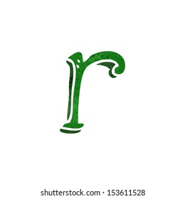 retro cartoon alphabet