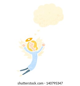 retro cartoon angel