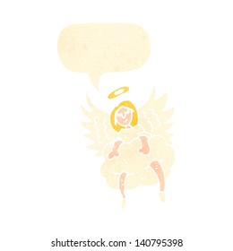 retro cartoon angel