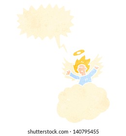 retro cartoon angel