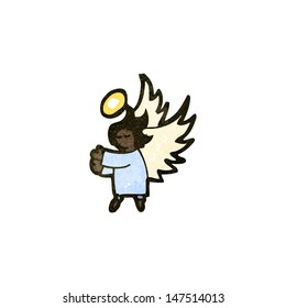 retro cartoon angel