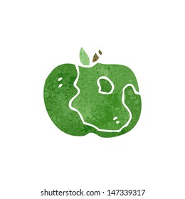 retro cartoon apple