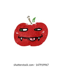Retro-Cartoon-Apfel