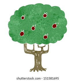 Retro-Cartoon-Apfel