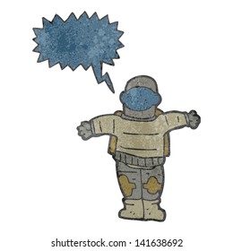 retro cartoon astronaut