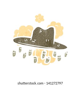 dibujos animados retro sombrero australiano