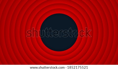 Retro cartoon background with red circles. Vector illustration