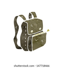 bolsa de dibujos animados retro