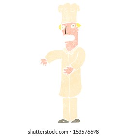 retro cartoon baker