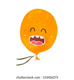 globo de dibujos animados retro