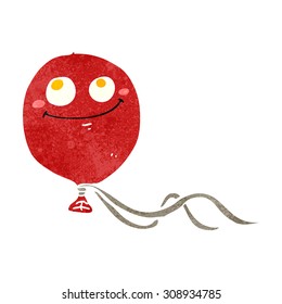 globo de dibujos animados retro
