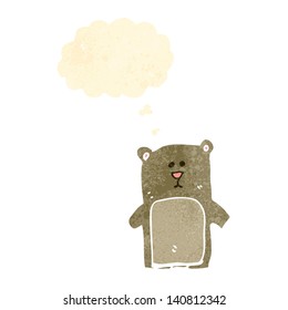 oso de dibujos animados retro