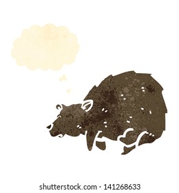 retro cartoon bear