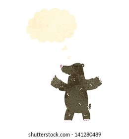 retro cartoon bear