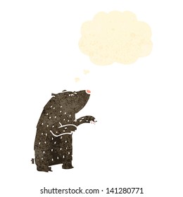 retro cartoon bear