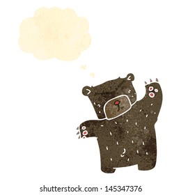 retro cartoon bear