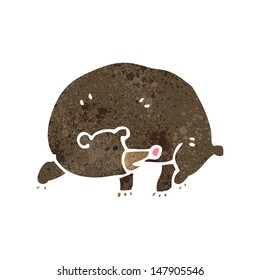 retro cartoon bear