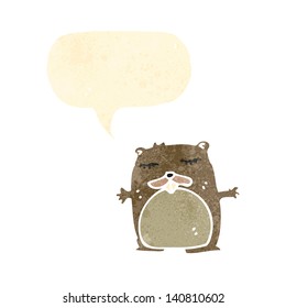 retro cartoon beaver