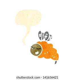 retro cartoon bee