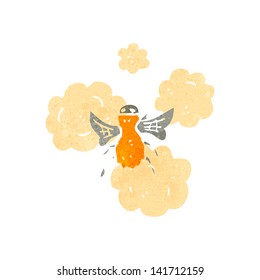 abeja de dibujos animados retro