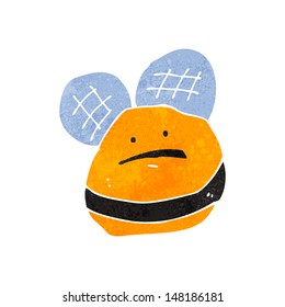 retro cartoon bee