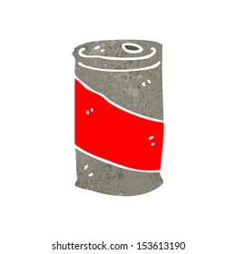 retro cartoon beer can