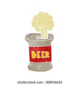 lata de cerveza retro