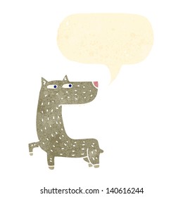 retro cartoon big bad wolf