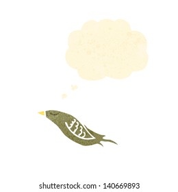 retro cartoon bird