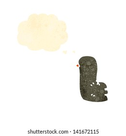 pájaro de dibujos animados retro