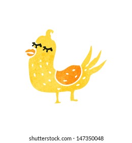 Retro-Cartoon-Vogel 