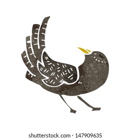 retro cartoon bird