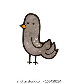 retro cartoon bird