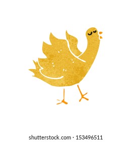 retro cartoon bird
