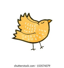 retro cartoon bird